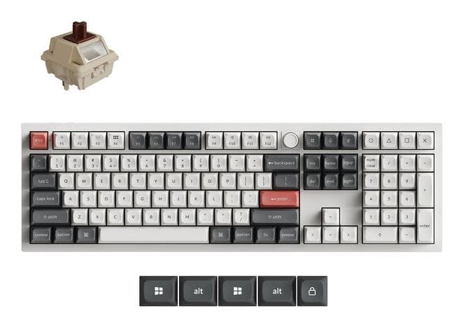 Keychron Q6 Ultra valge mehhaaniline klaviatuur soodsa hinnaga