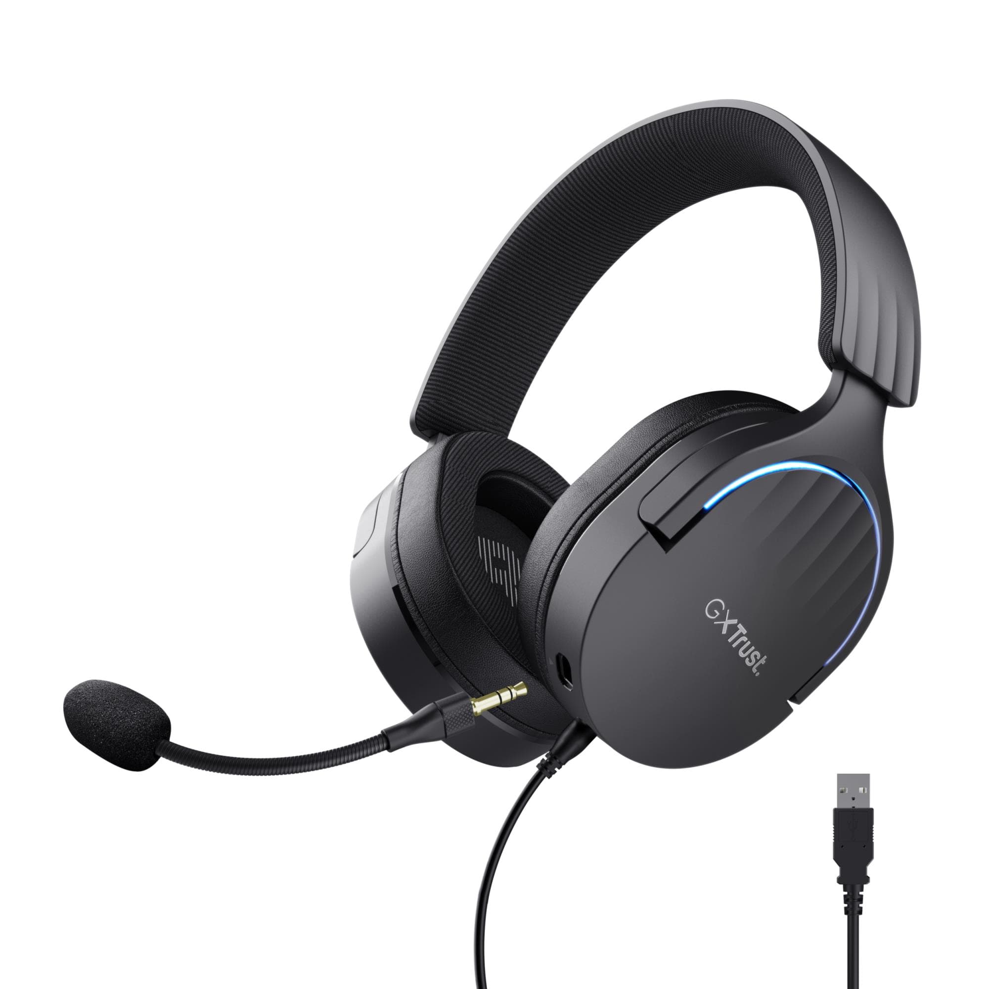 TRUST GXT 490 Fayzo juhtmega headset must, soodne hind