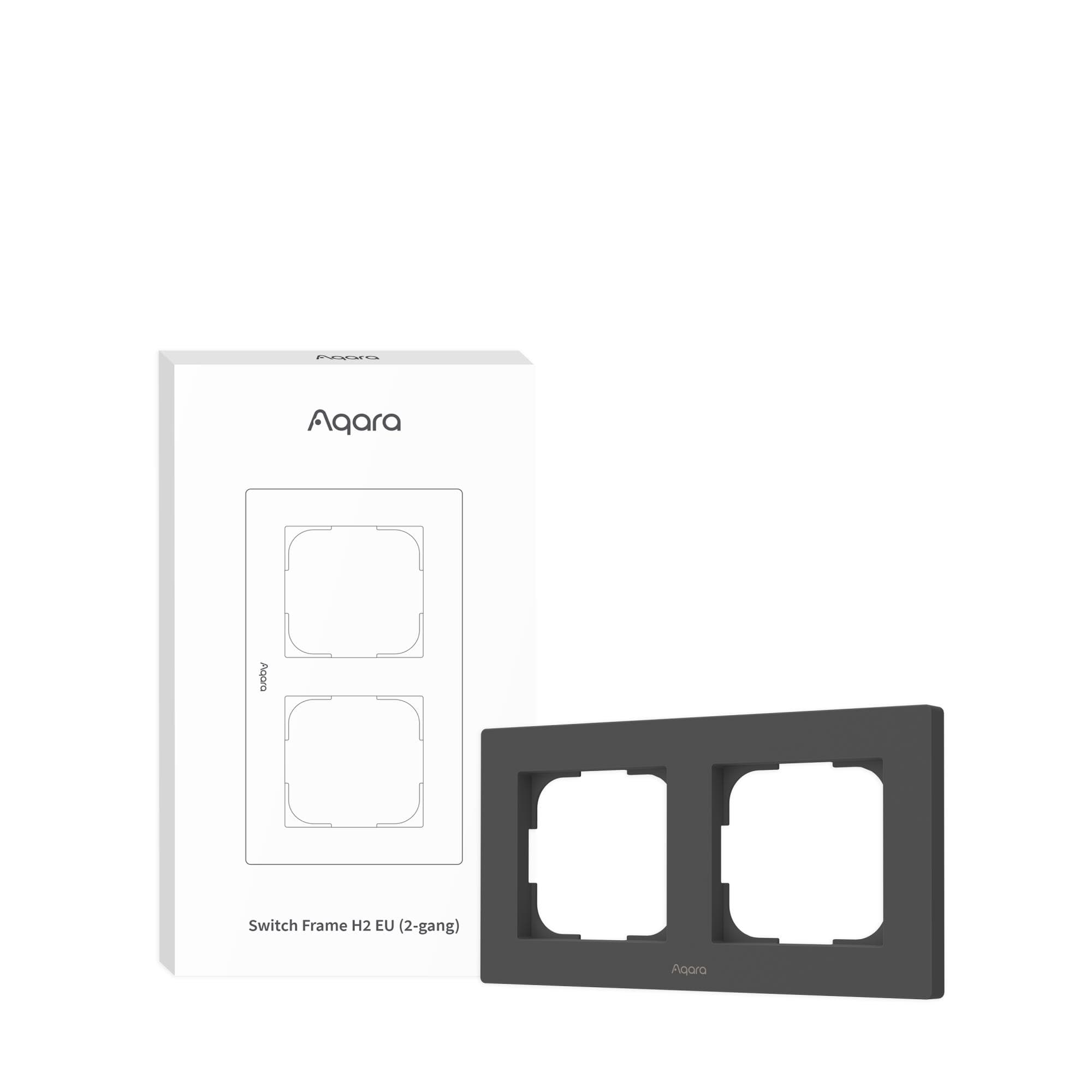Aqara Switch Frame H2 EU switch frame, 2-gang, grey