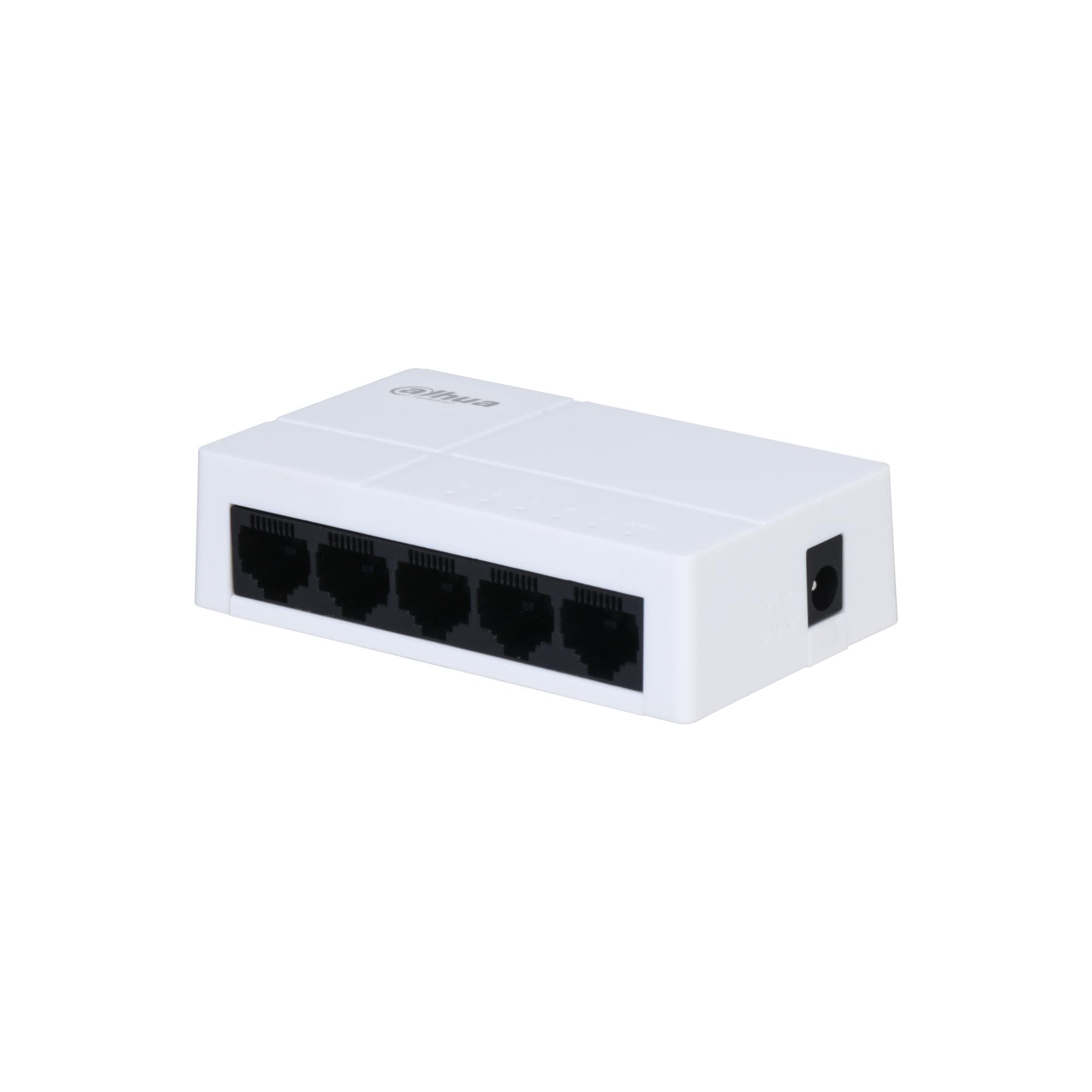 Коммутатор Dahua PFS3005-5GT-L-V2, 5 портов, Gigabit Ethernet, белый