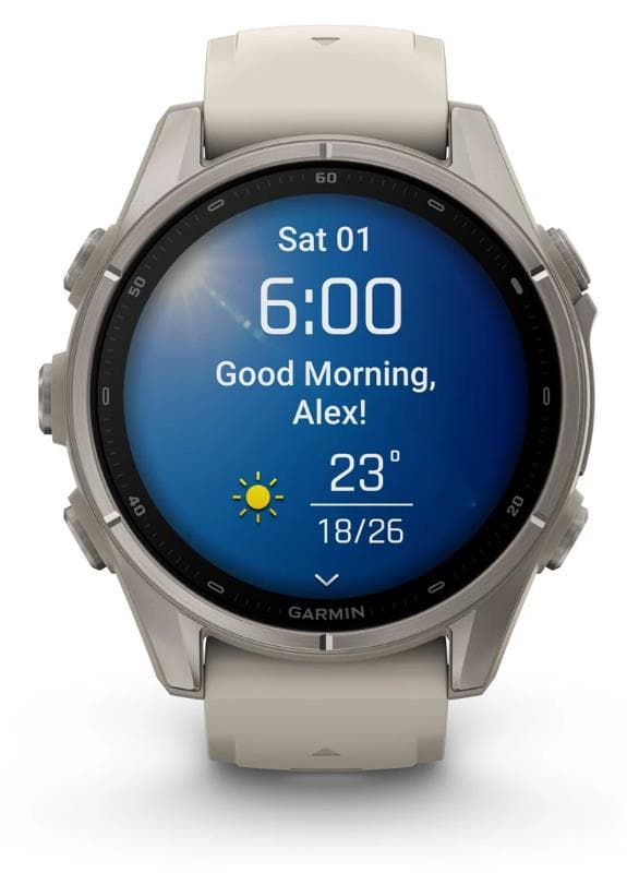 Garmin Fenix 9 smartwatch, 43 mm, titanium, grey