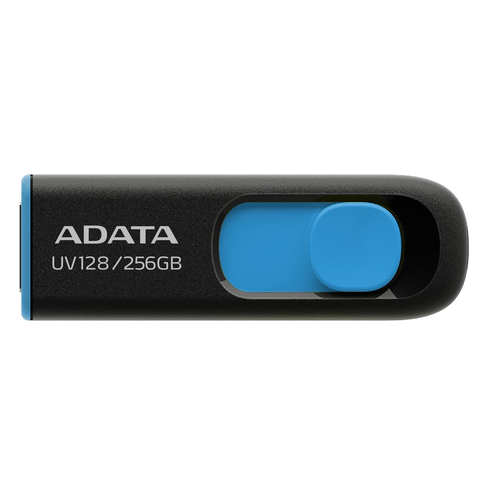 ADATA AUV128 256GB USB 3.2 Flash Drive Black Blue