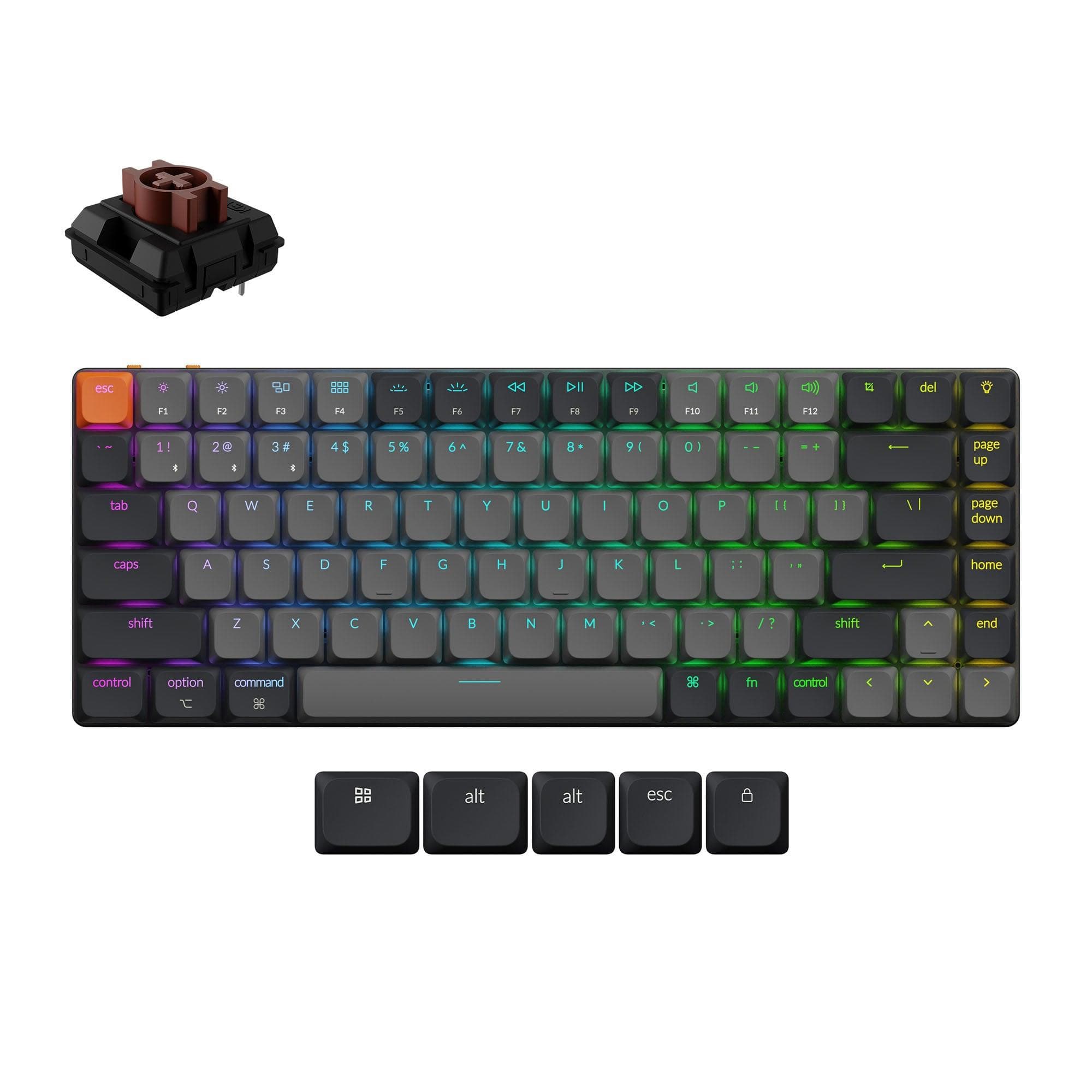 Keychron K3X-B3 75% Mechanical RGB Keyboard Grey