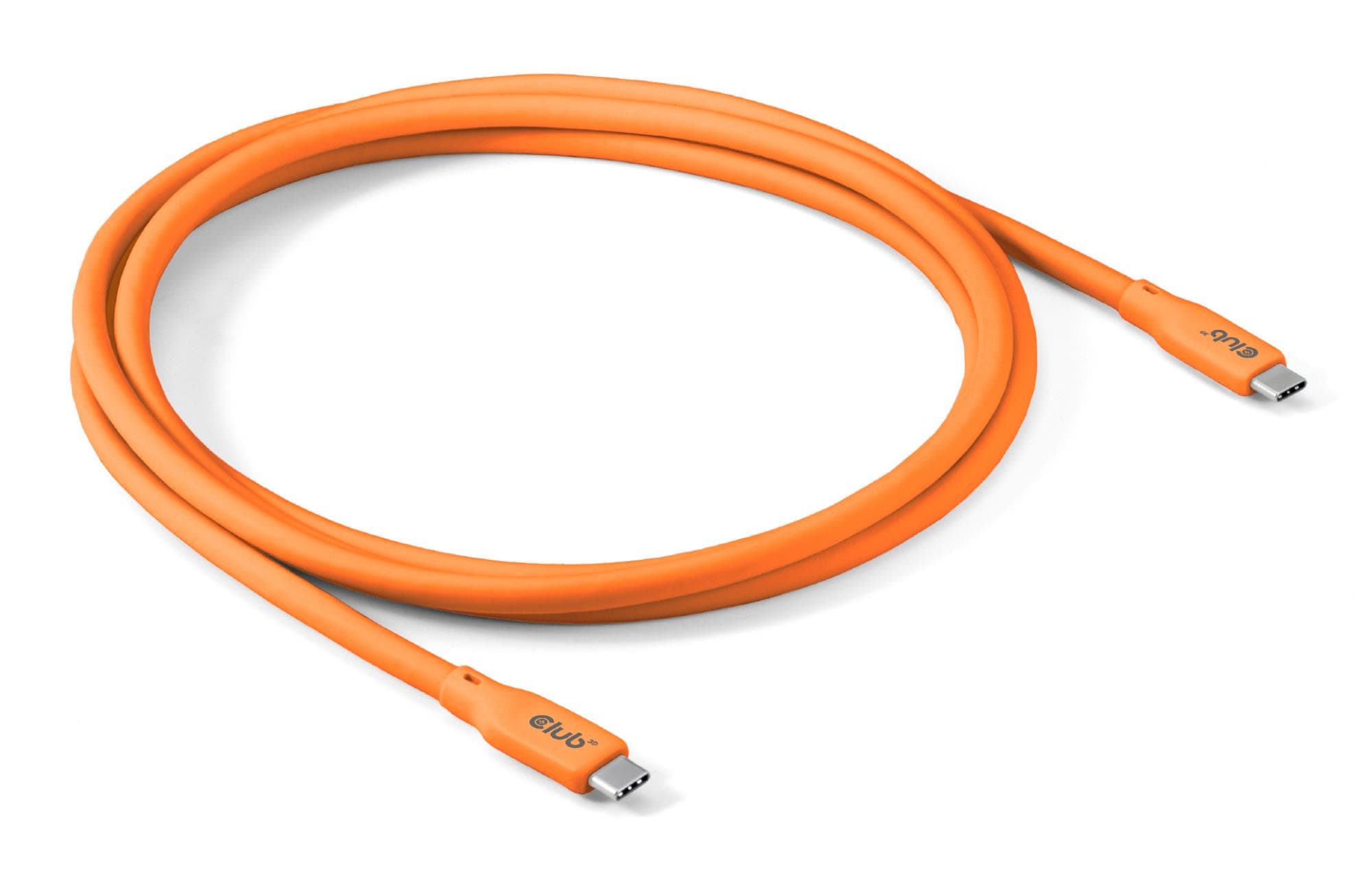 CLUB3D CAC-3000 USB-C kaabel 2m oranž