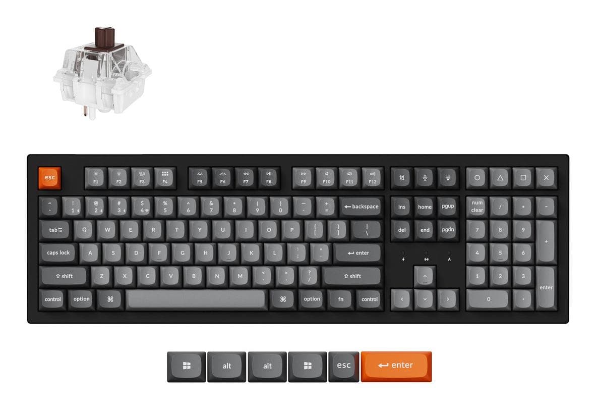 Keychron K10 Max K10M-H3 Wireless Mechanical Keyboard, Black
