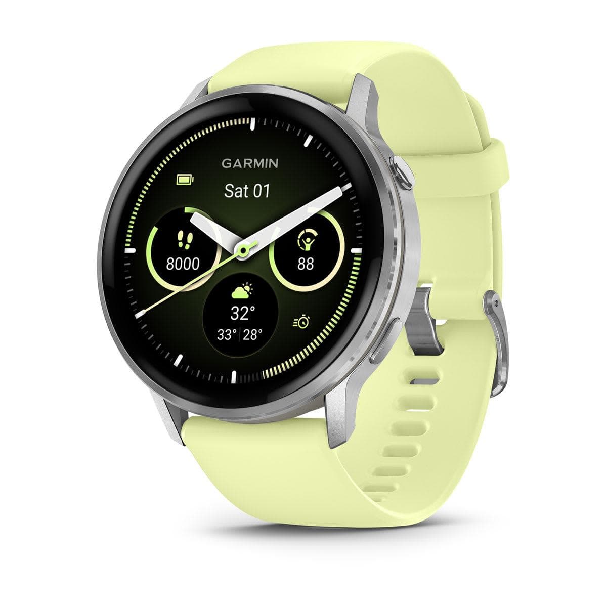 Garmin Venu 4 45mm hõbedane nutikell – tervisetark