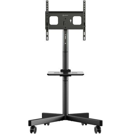 Напольная стойка для ТВ Onkron TS1137-B, 45 кг, высота 980–1310 мм, с полкой