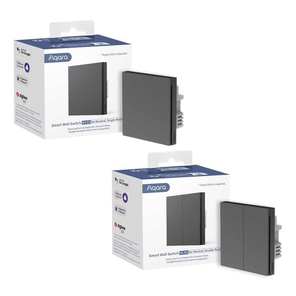 Aqara Smart Wall Switch Single Grey WS-EUK01-G best price