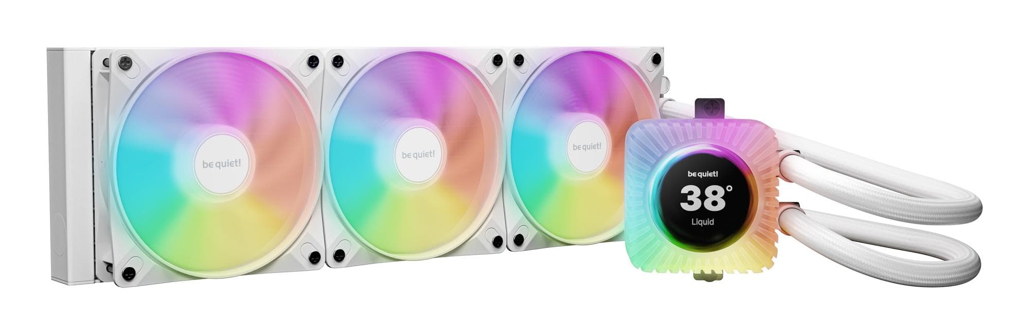be quiet! Light Loop IO LCD 360 AIO liquid cooler, white