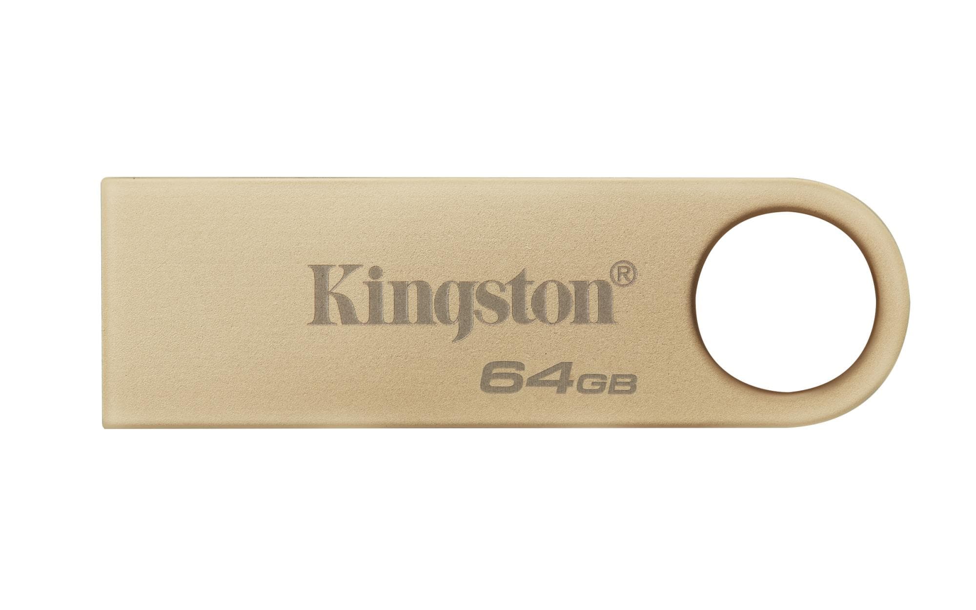 Kingston DataTraveler SE9 G3 64GB USB 3.2 Flash Drive, Gold