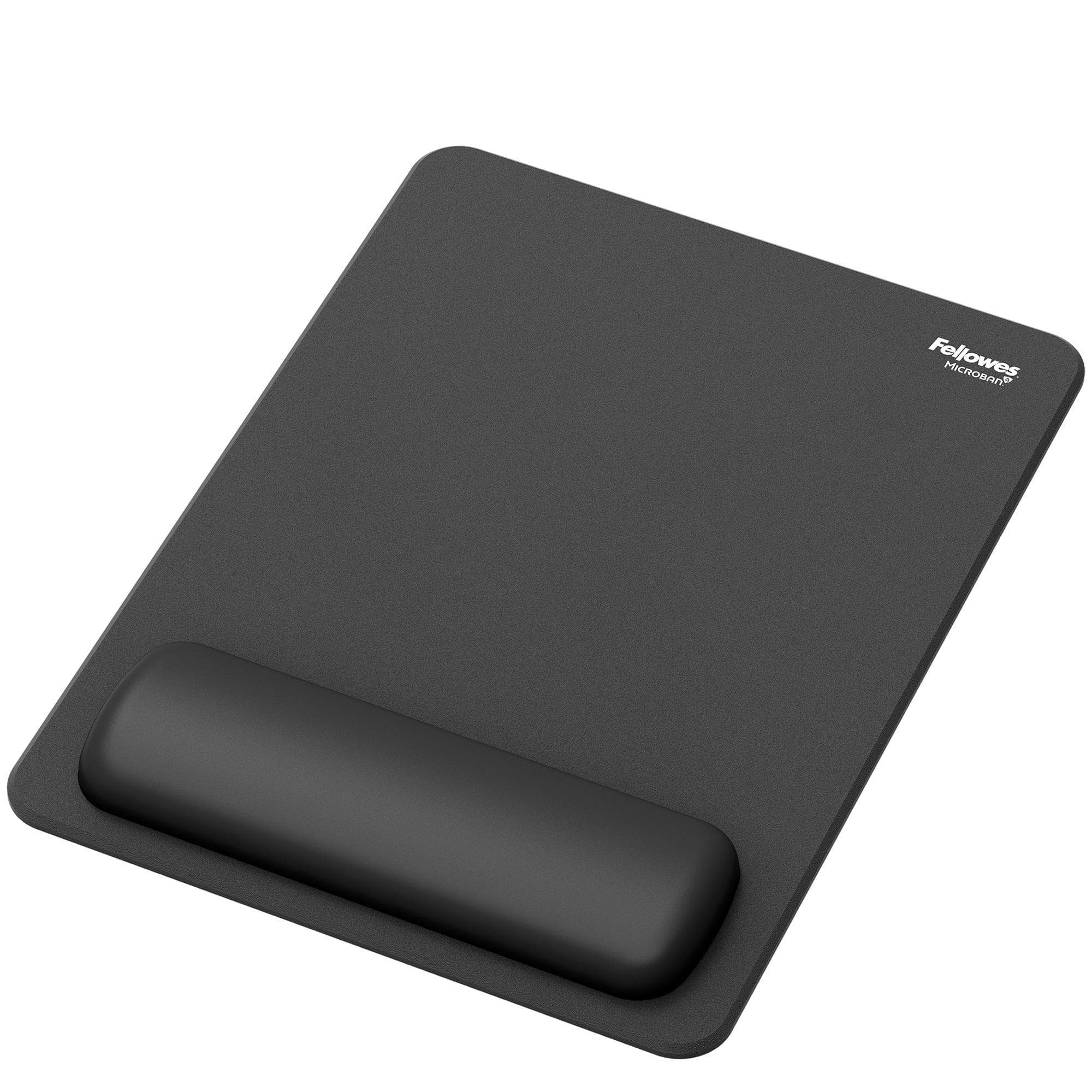 Fellowes Breyta XL mouse pad with wrist rest, 280 × 210 mm, black