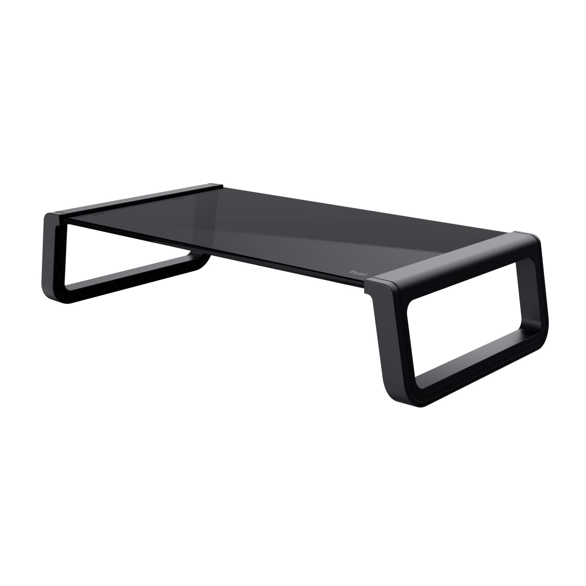 TRUST MONTA Glass Black Monitor Stand – Desk Mount Deal