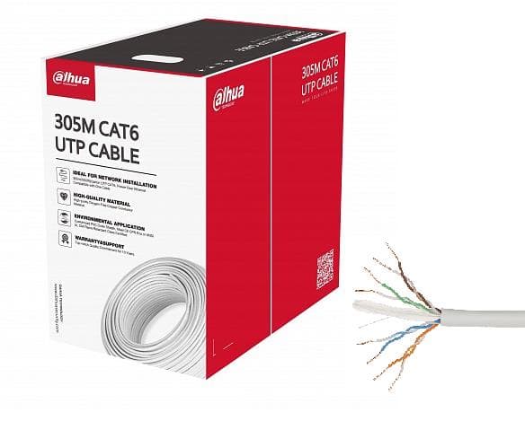 DAHUA CAT6 UTP võrgukabel 305m valge odav