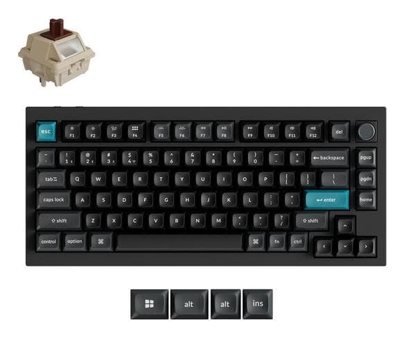Keychron Q1 Ultra Mechanical Keyboard 75% Black – Wireless