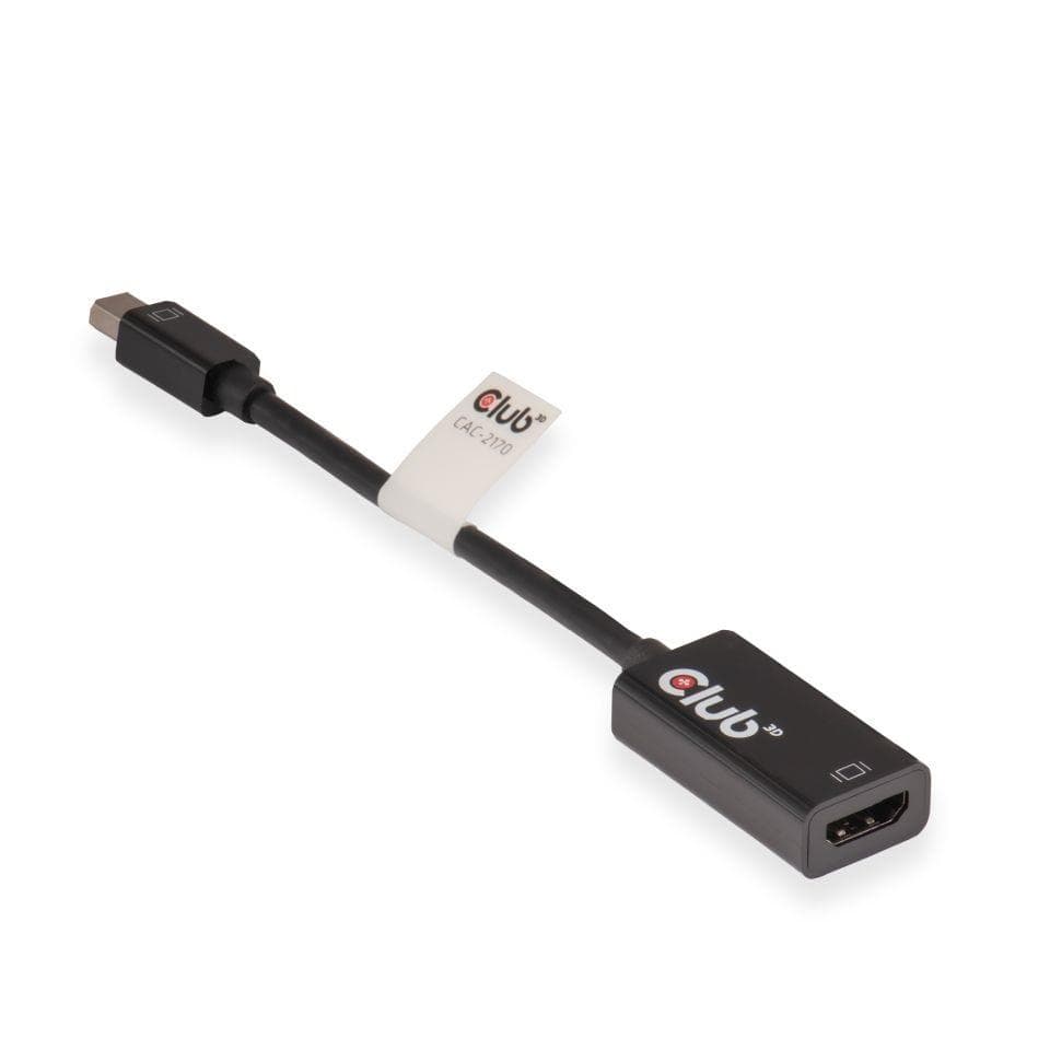 Активный переходник Club 3D mini-DisplayPort → HDMI, CAC-2170, 4K