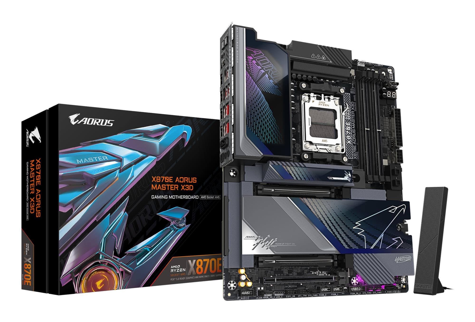 Emaplaat Gigabyte X870E Aorus Master X3D, AM5, ATX, Wi-Fi 7