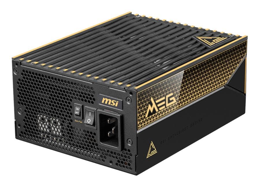 MSI MEG AI1600T PCIe 5 1600W Titanium PSU best price