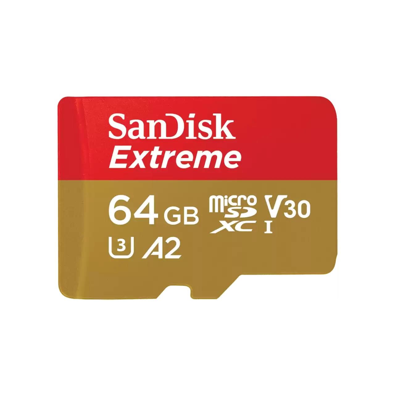 SanDisk MicroSDXC 64GB UHS-I Class 10 V30 card