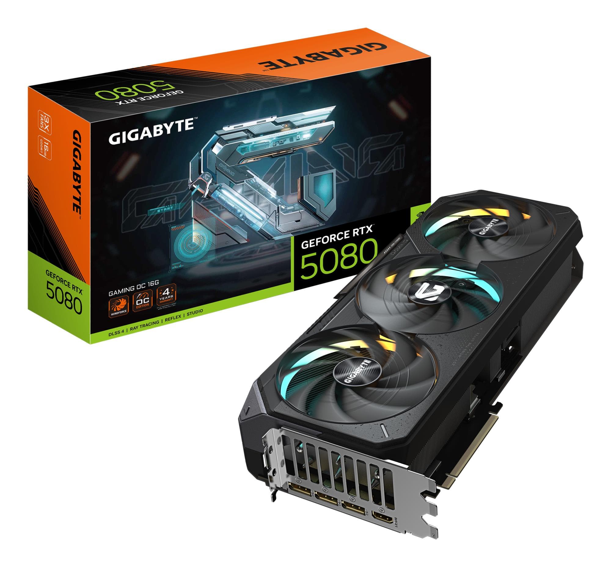 GIGABYTE RTX 5080 16GB GDDR7 – võimas graafikakaart