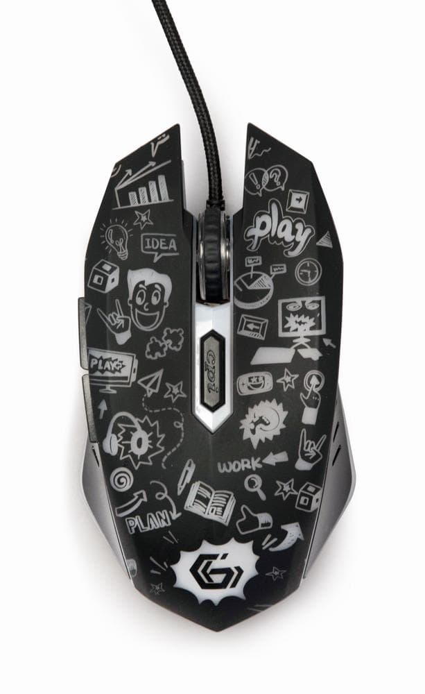Gembird 6-Button USB Optical Mouse Black