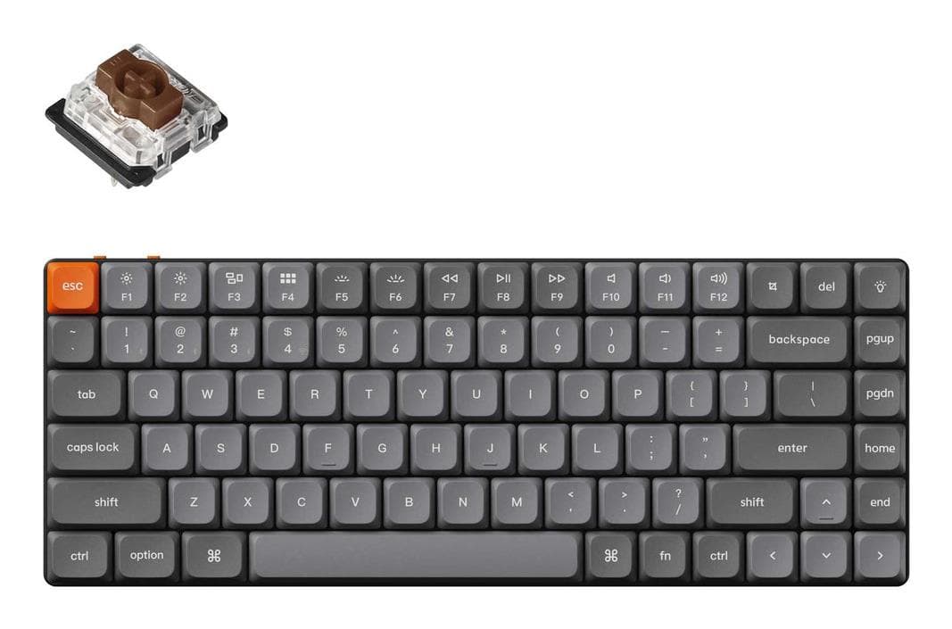 Keychron K3 Max mechanical keyboard, 75%, low-profile, Gateron Brown
