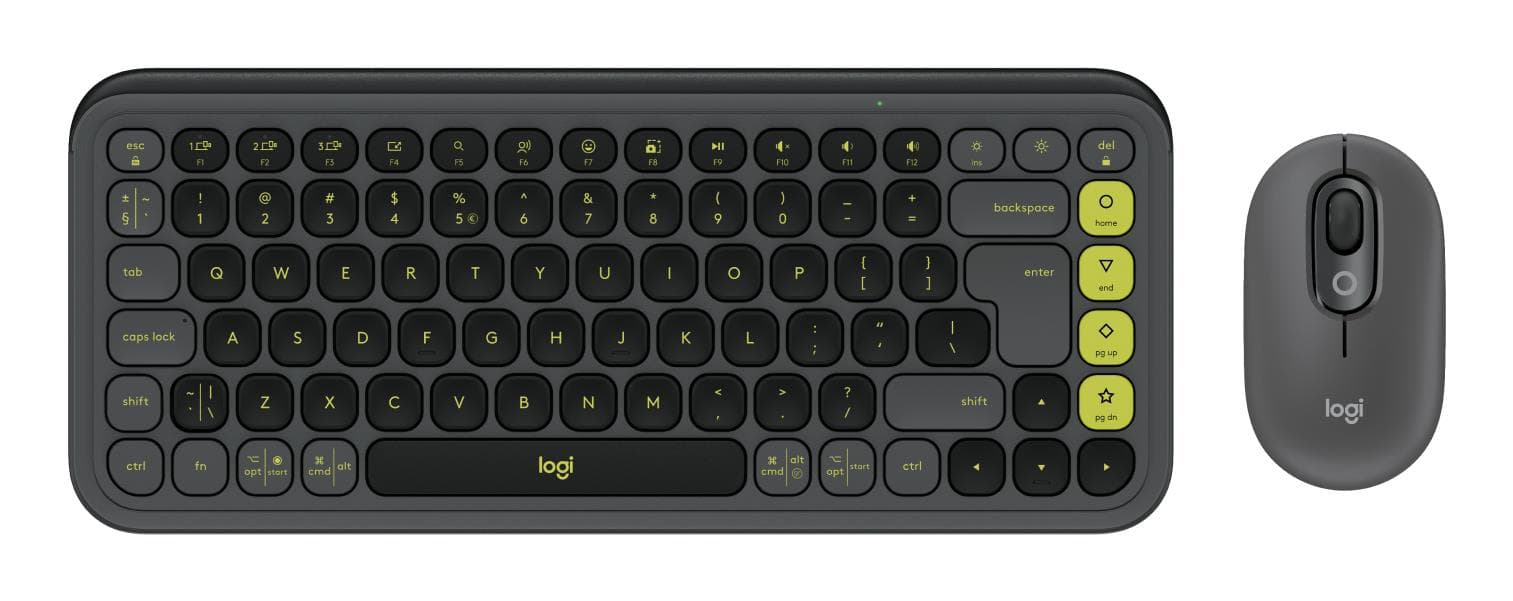 Logitech Pop Icon Graphite Bluetooth Keyboard Mouse Combo Deal