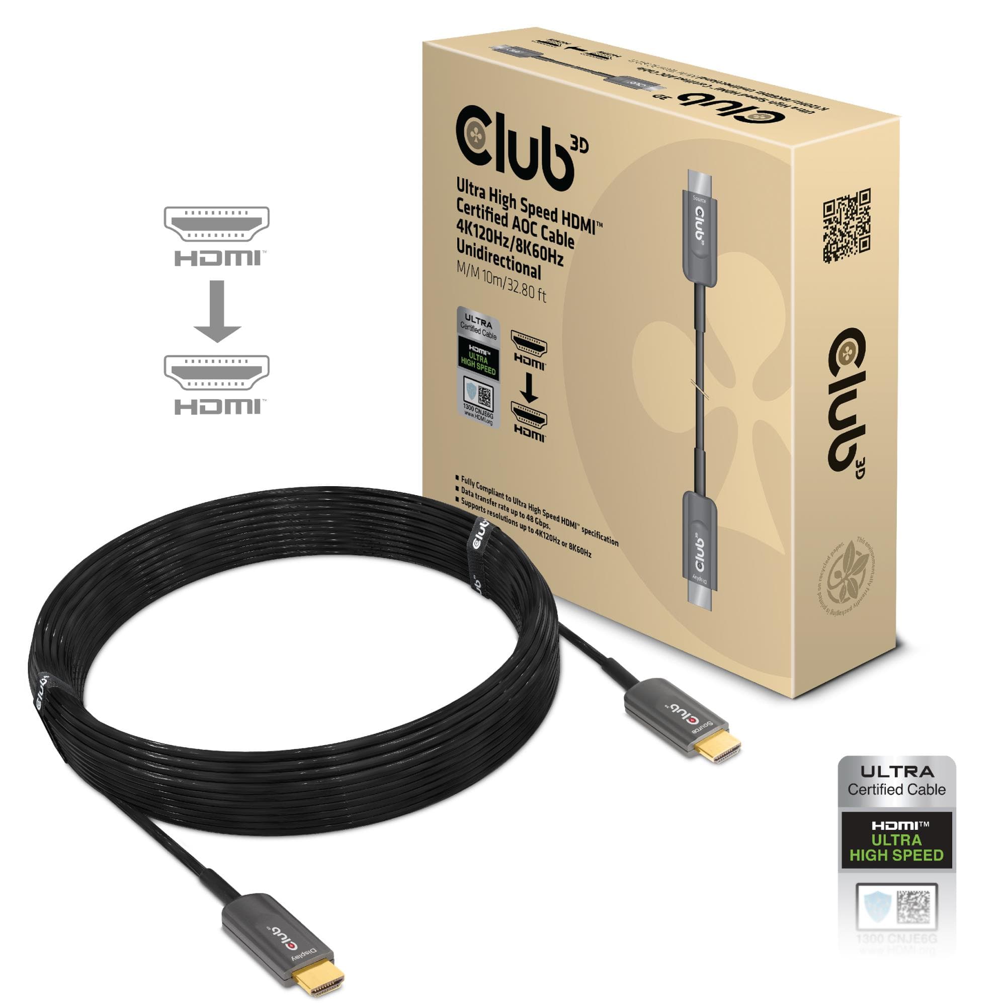 CLUB3D CAC-1376 HDMI High Speed 10m Cable – Best Price
