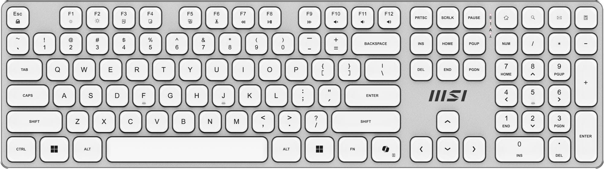 MSI Forge K210 W Mechanical Keyboard + Mouse Combo White