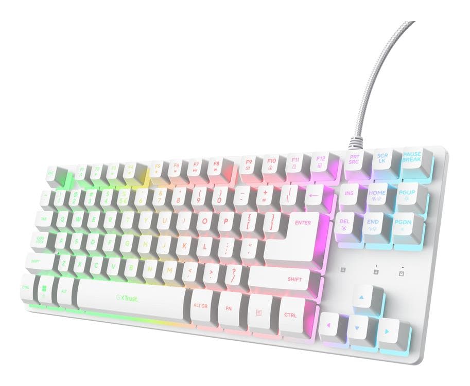 Trust GXT 833W Thado TKL Mechanical Keyboard White