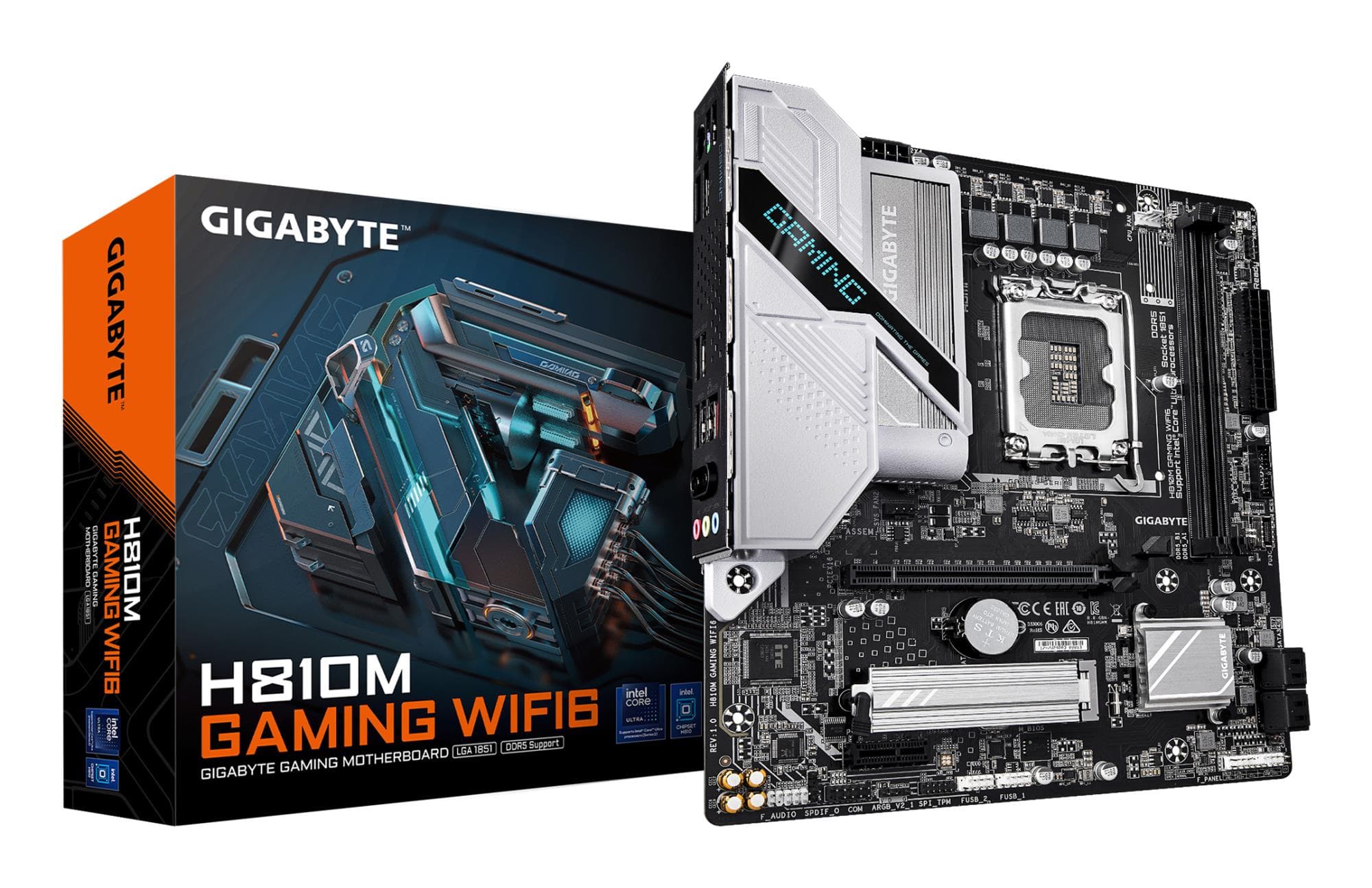 Emaplaat Gigabyte H810M Gaming WiFi6, LGA 1851, Micro-ATX, Wi-Fi 6