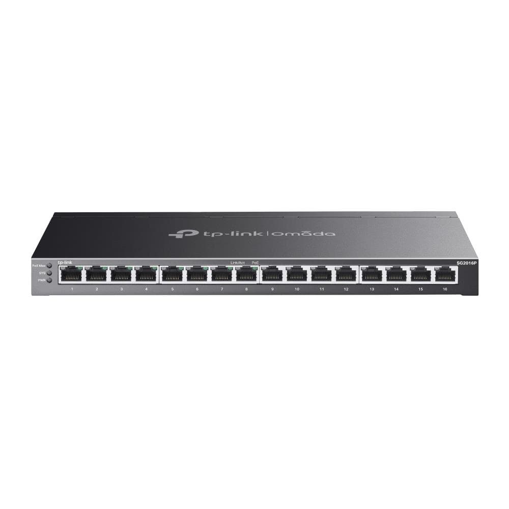 TP-LINK Omada TL-SG2016P управляемый коммутатор 16 портов Gigabit