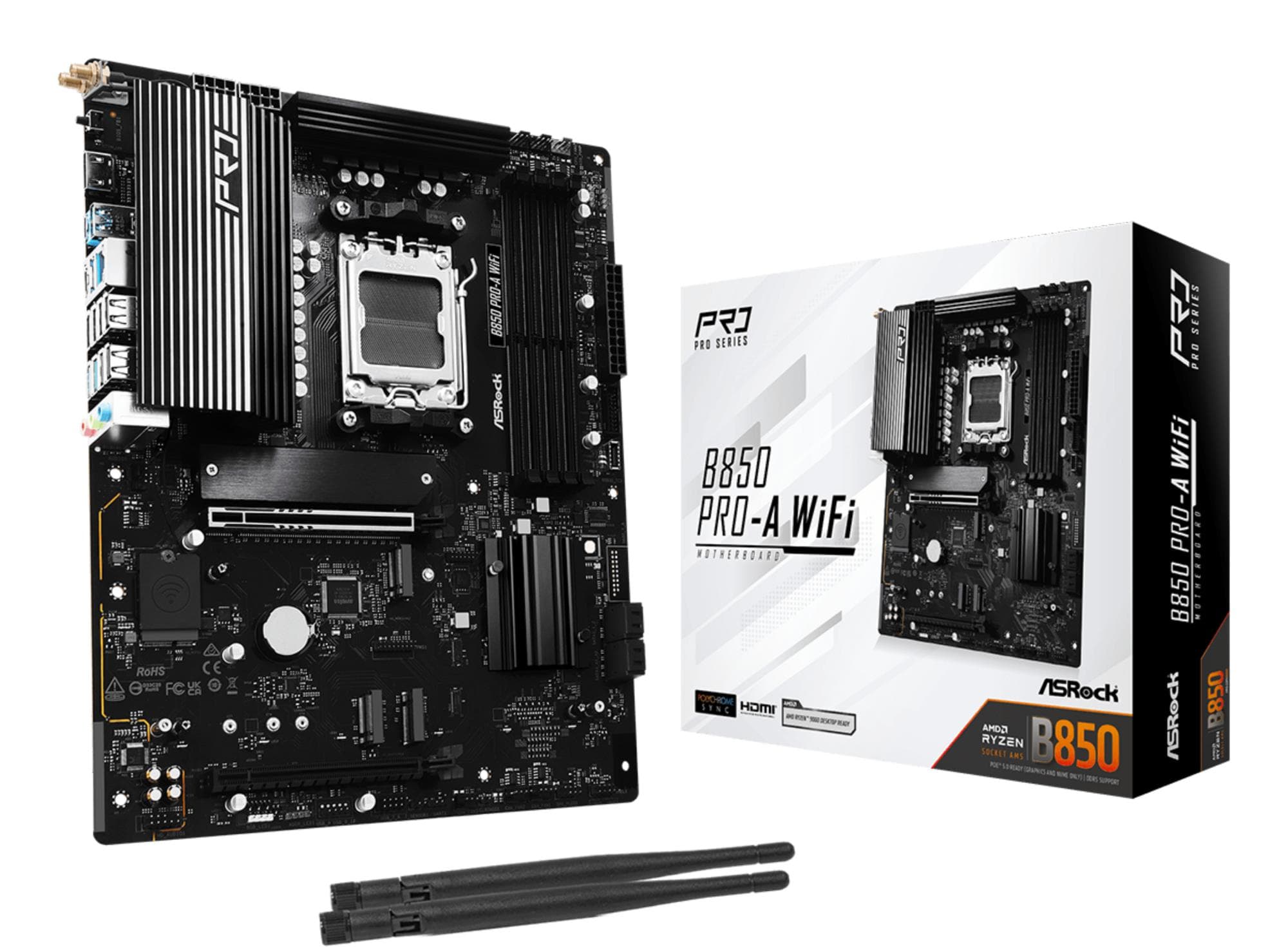 Emaplaat ASRock B850 Pro-A WiFi, AM5, ATX, Wi-Fi 6E