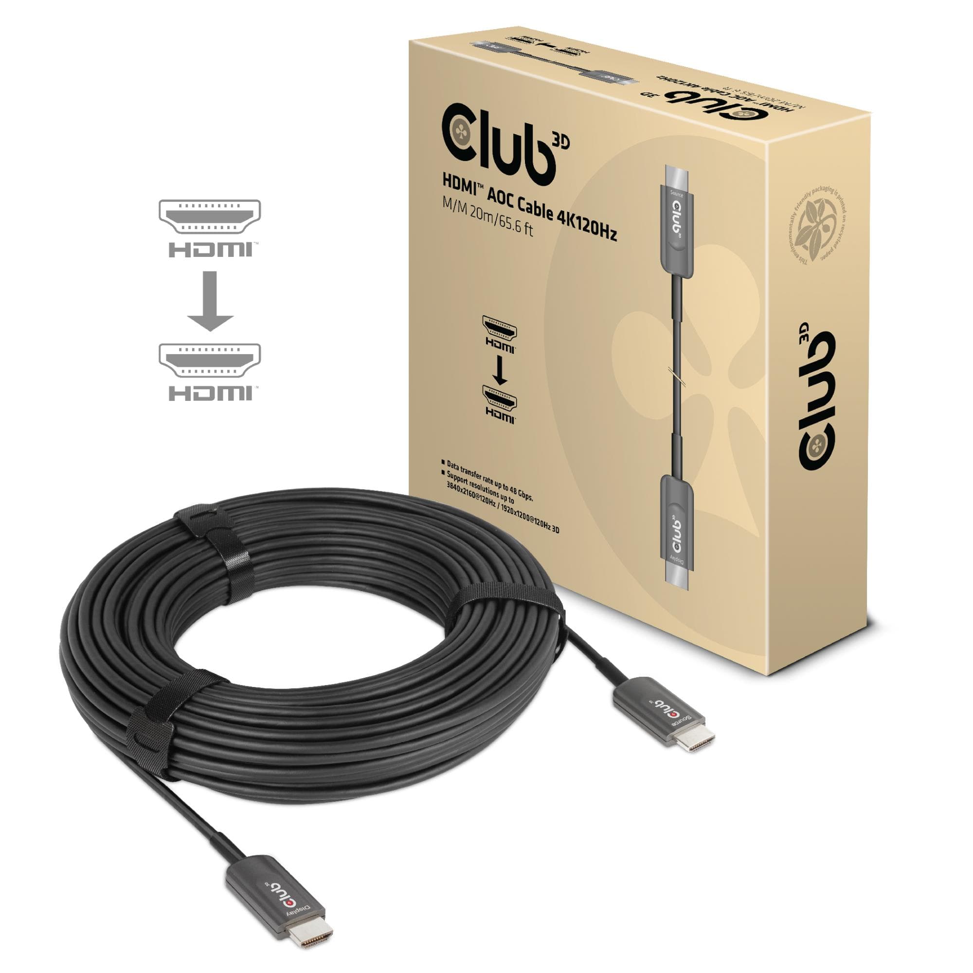 CLUB3D CAC-1379 HDMI 2.1 20m Active Optical Cable – Best Price
