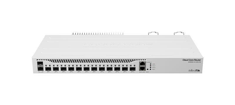 MikroTik CCR2004-1G-12S+2XS rack router, 12 × SFP+, 2 × SFP28