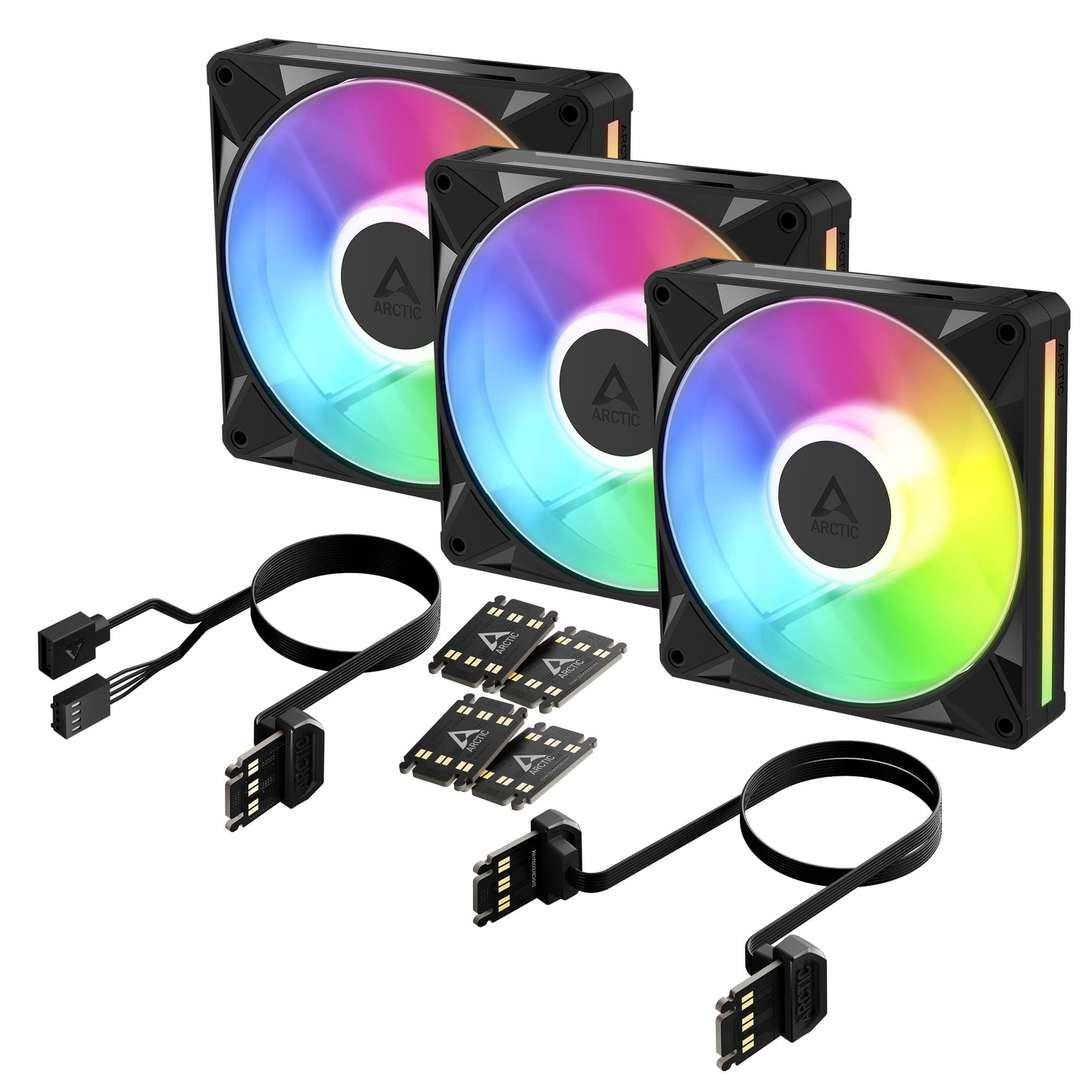 Korpuse ventilaatorid ARCTIC BioniX P14 A-RGB, 3 × 140 mm, must