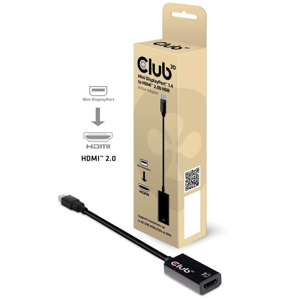 Adapter Club 3D mini-DisplayPort 1.4 → HDMI 2.0b, CAC-1180, HDR