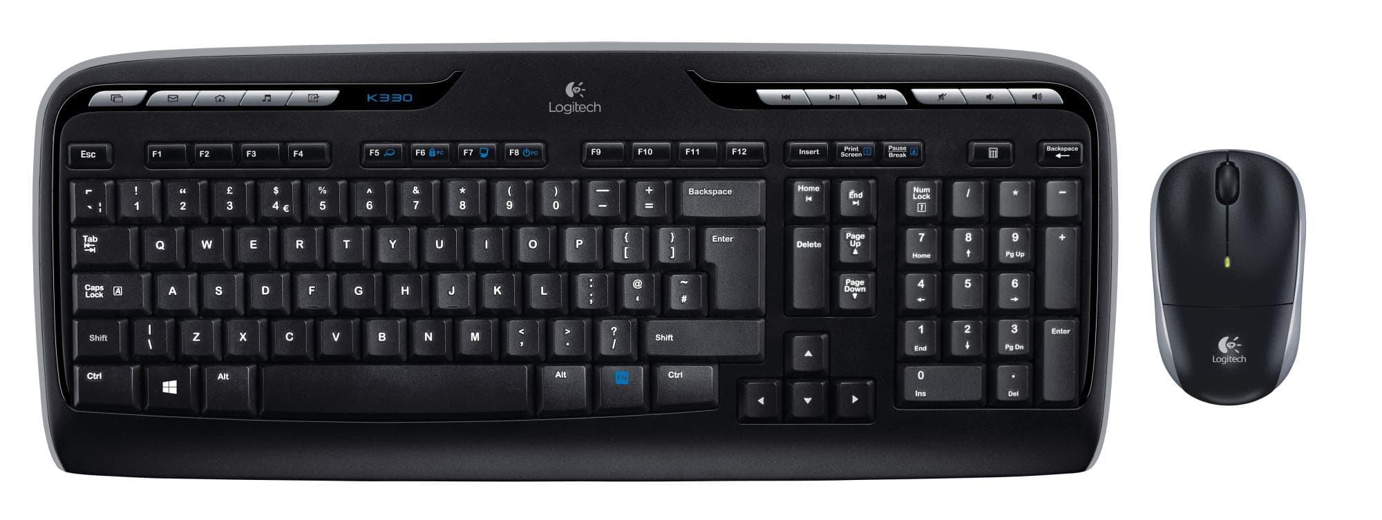 Logitech MK330 Full-Size Keyboard and Mouse Combo USB
