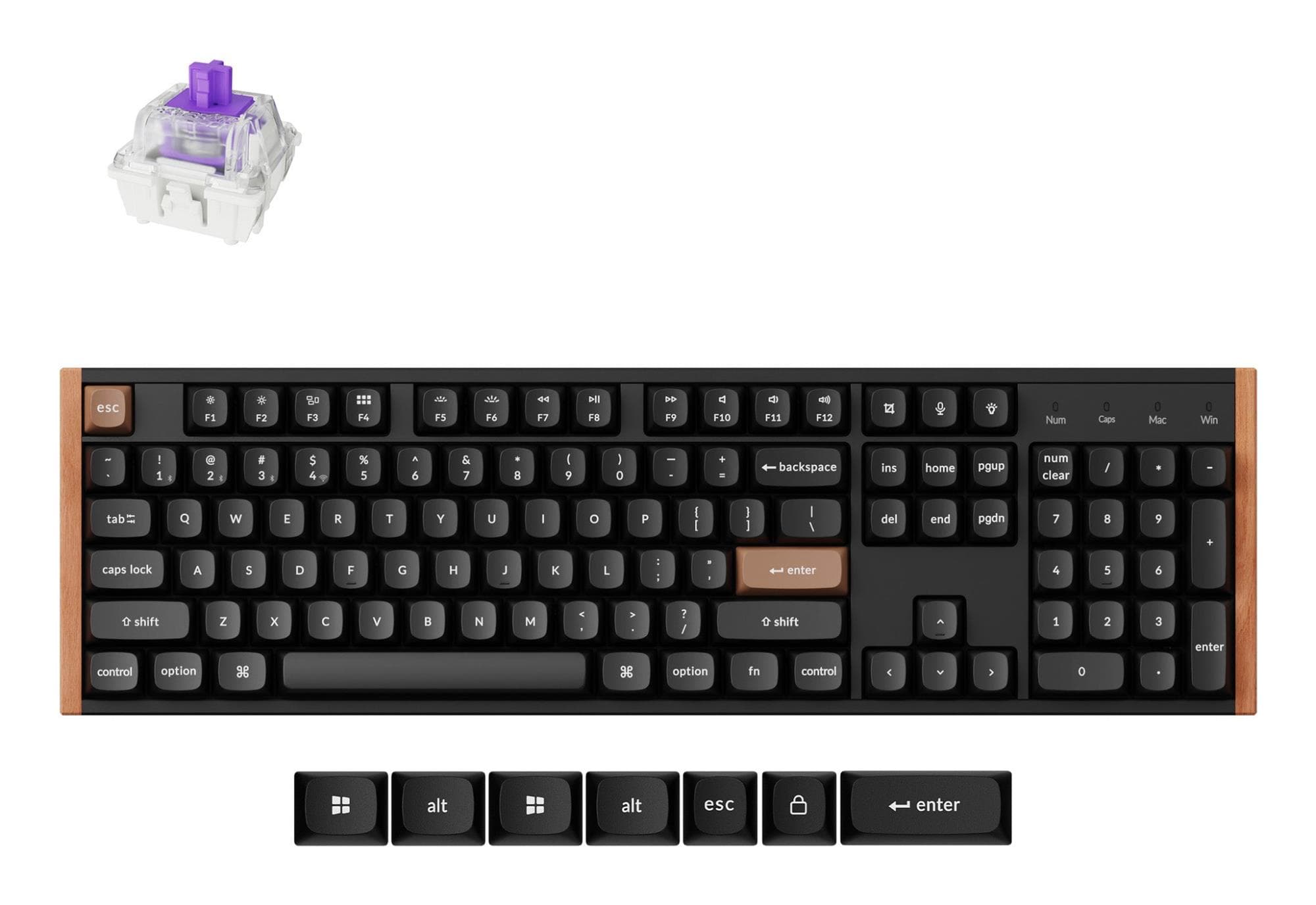 Keychron K10H Special Edition Black Wireless Mechanical Keyboard