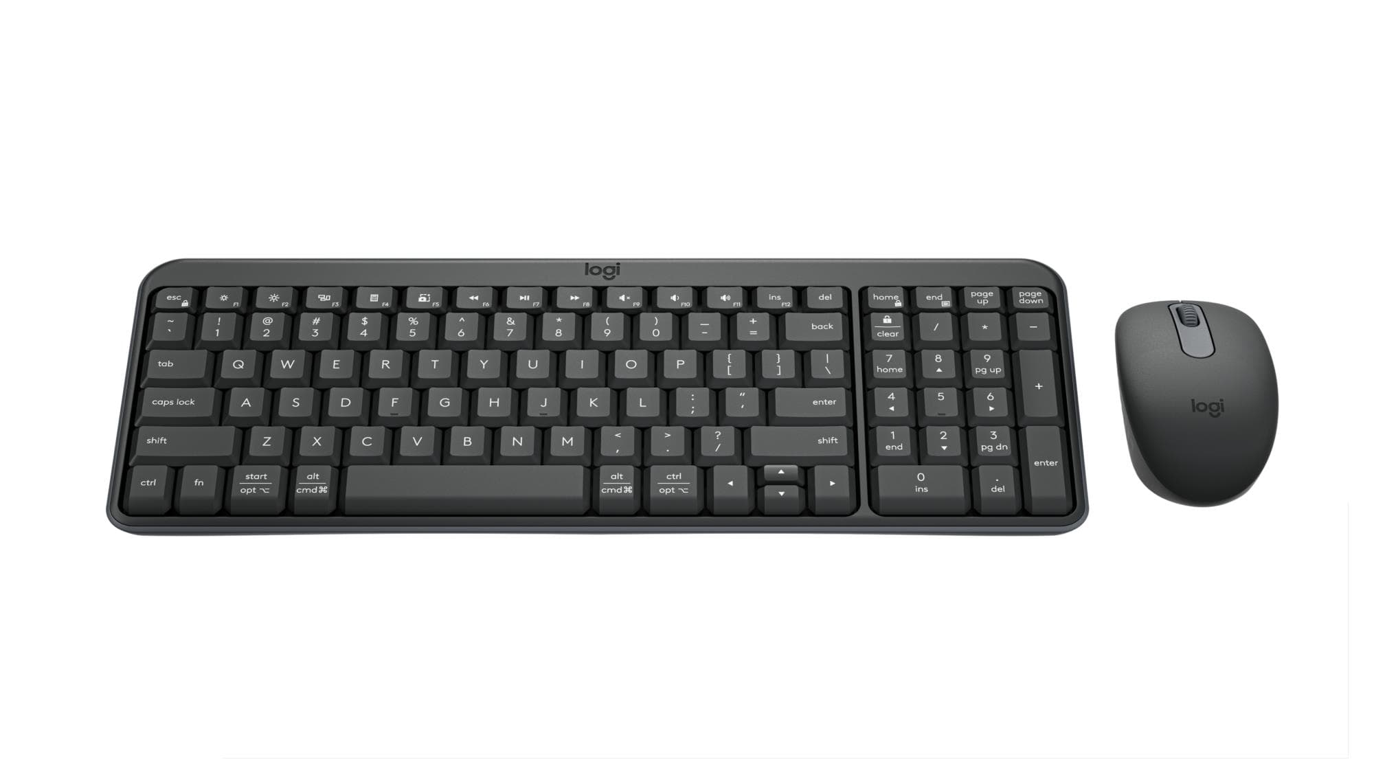Logitech MK250 Wireless Keyboard and Mouse Combo Graphite