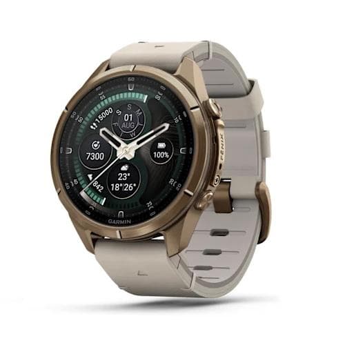 Nutikell Garmin Fenix 9 Pro, 43 mm, titaan, kuldne