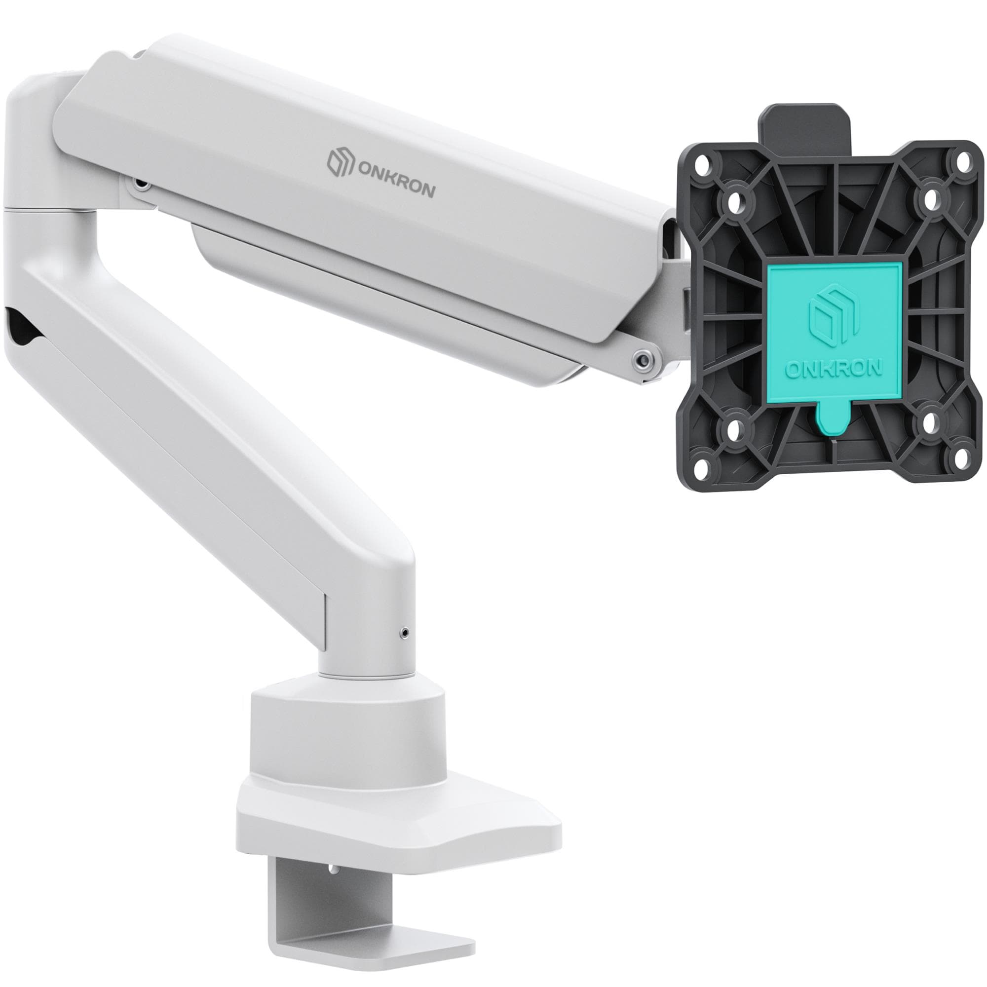 Onkron G80-BW monitor desk mount, 13–32″, 22.1 kg, black/white