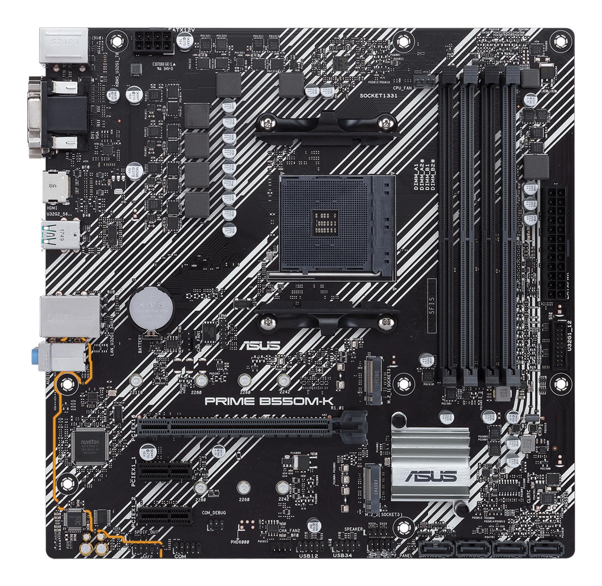 ASUS PRIME B550M-K AM4 emaplaat