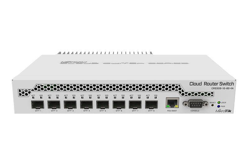MIKROTIK CRS309-1G-8S+IN juhitav lüliti, 8x SFP+ port