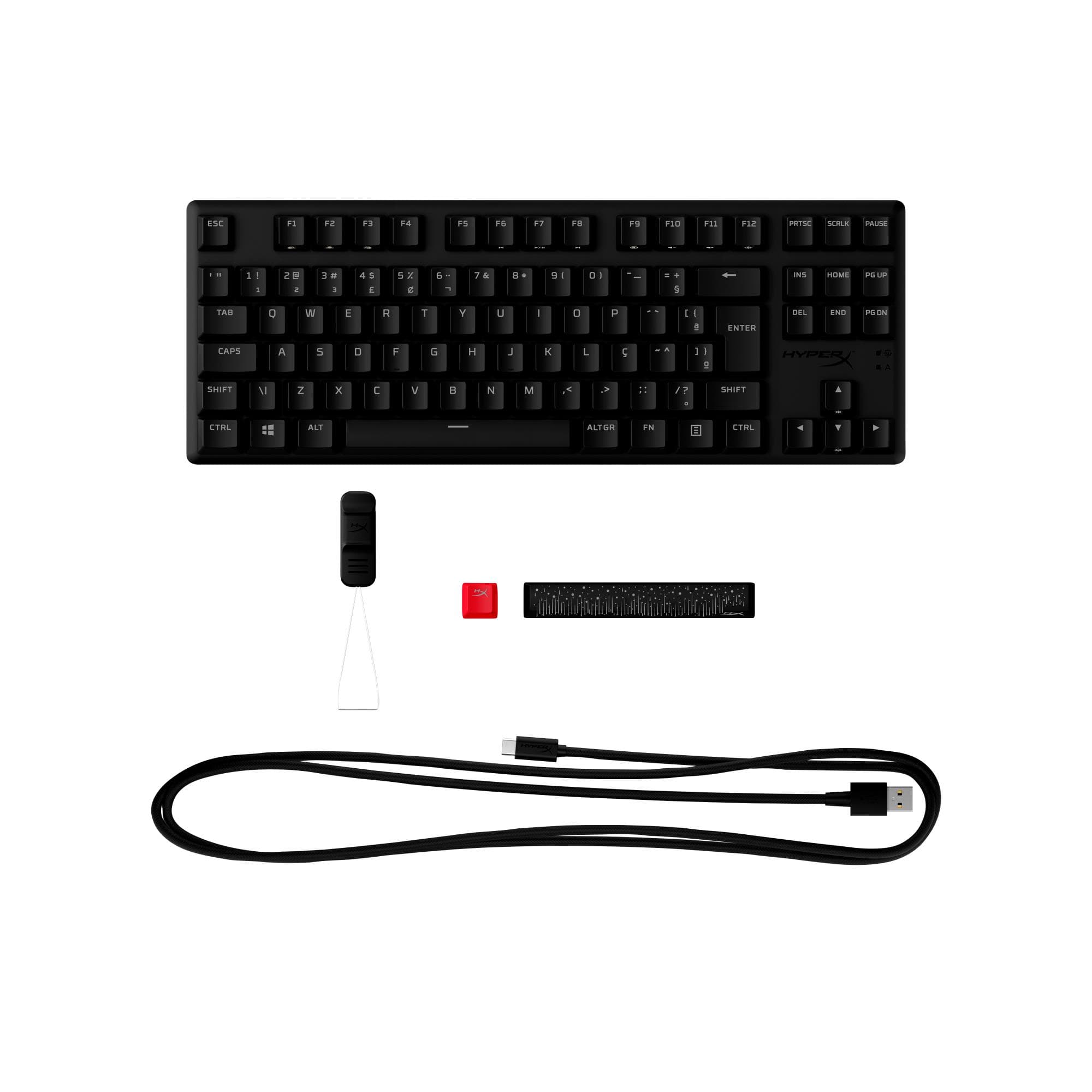HyperX Alloy Origins Core PBT gaming keyboard, HyperX Blue, TKL