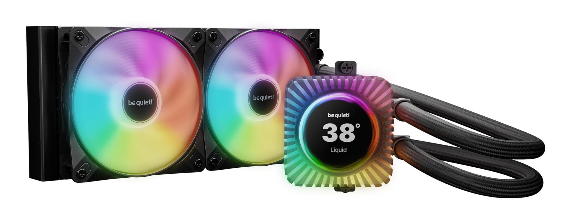 be quiet! Light Loop IO LCD 240 AIO liquid cooler, black