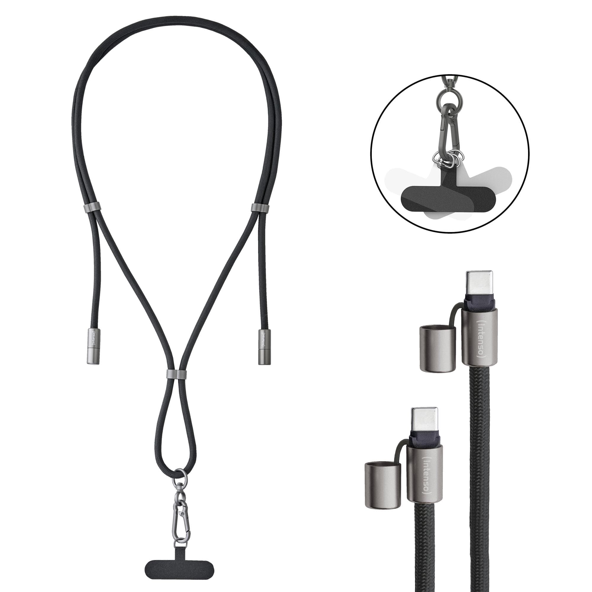 INTENSO USB-C kaabel 1,65 m must – soodne kiirlaadija