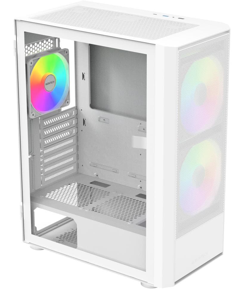 Корпус Montech X2 Plus, Midi-Tower, ATX, белый