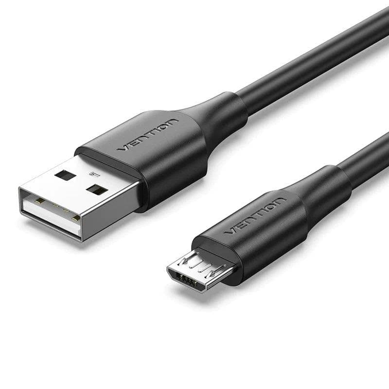 Vention USB 2.0 Micro-B Cable 1m Black – Reliable Charging Deal