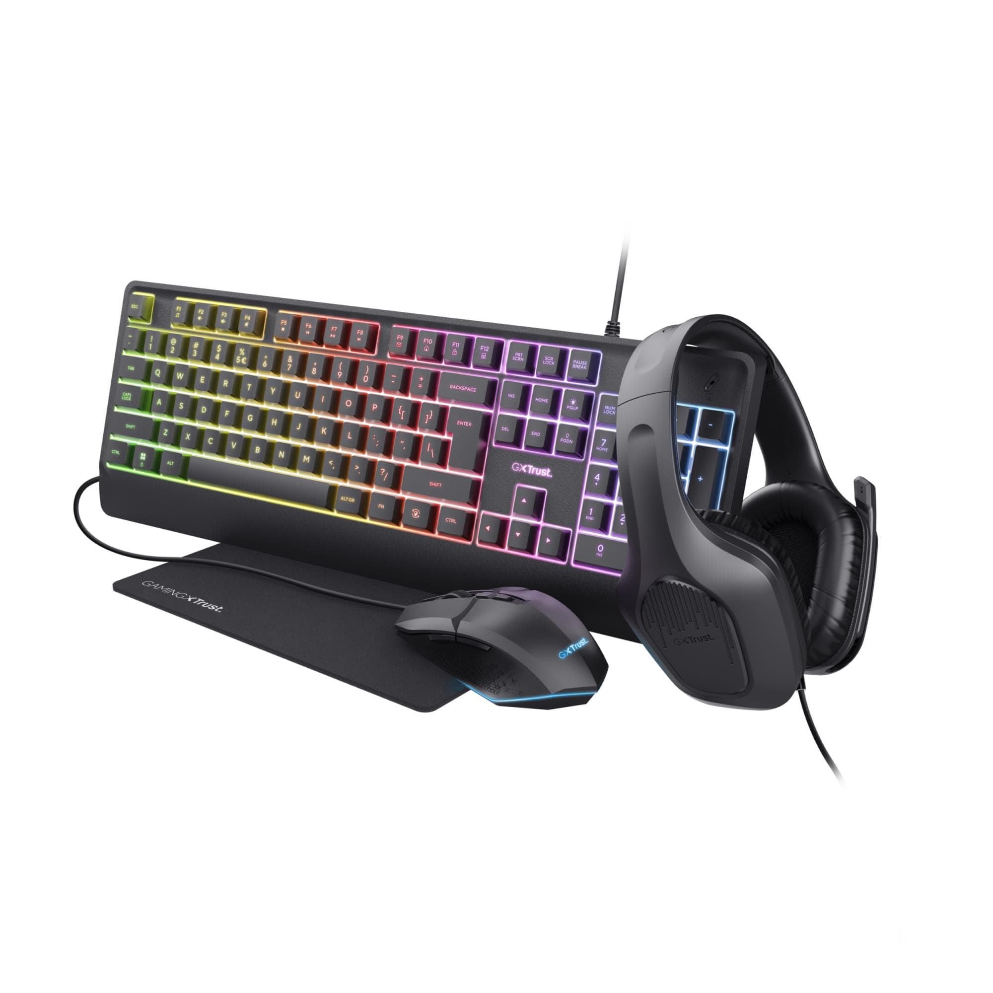 Trust GXT792 Quadrox 4-in-1 Gaming Keyboard & Mouse Bundle