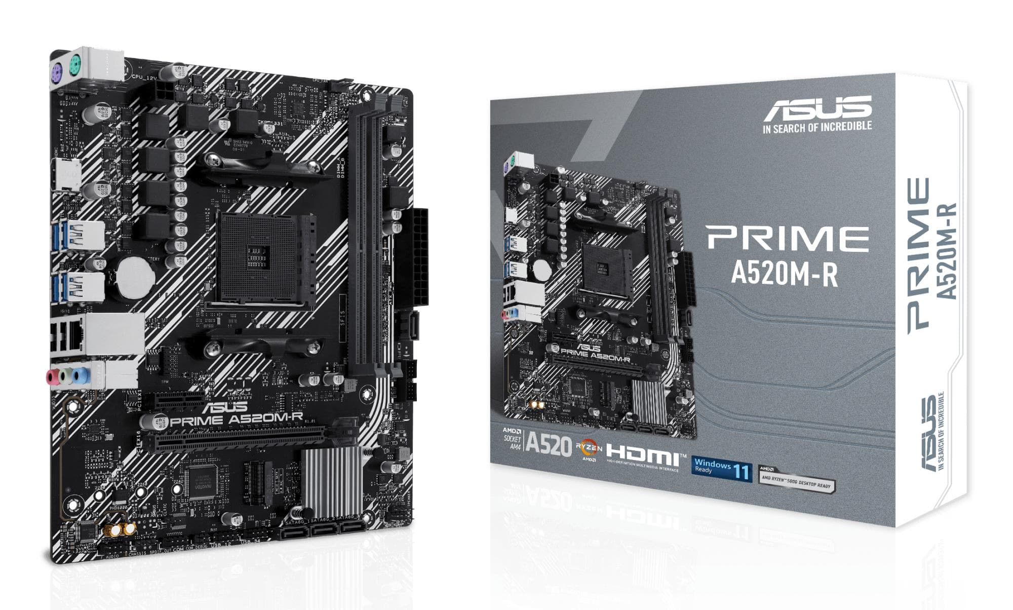 ASUS PRIME A520M-R AMD AM4 Micro-ATX soodne